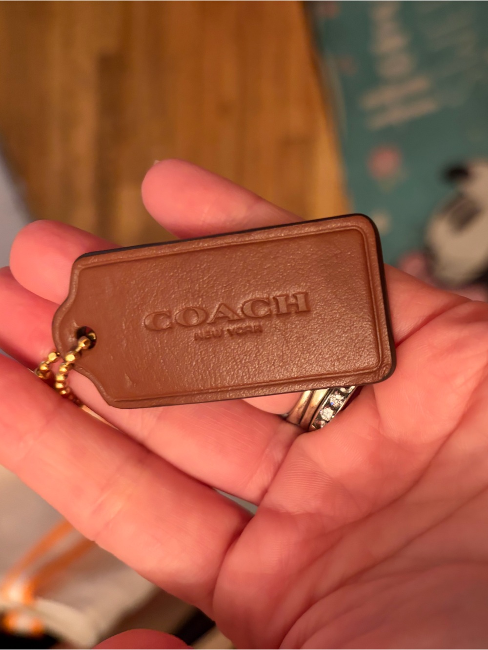 Coach New York purse tag